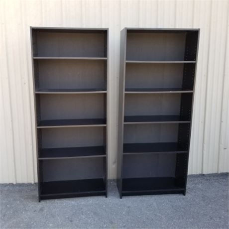 2 Shelving Units - Each Measures ( 30x12x72 )