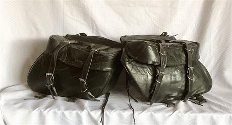 Leather Motorcycle Saddlebags