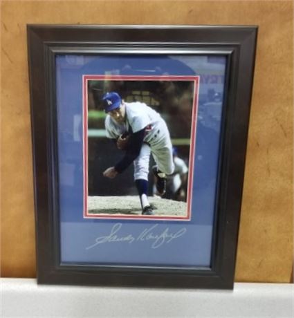 Signed & Framed Sandy Koufax Memorabilia - 16x20