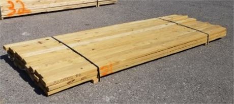 (Bunk #31) 2x4x10 Pressure Treated Lumber - 33pcs.