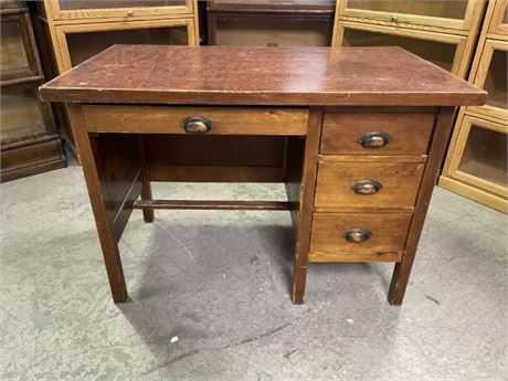 Vintage Solid Wood Desk - 44x26x31