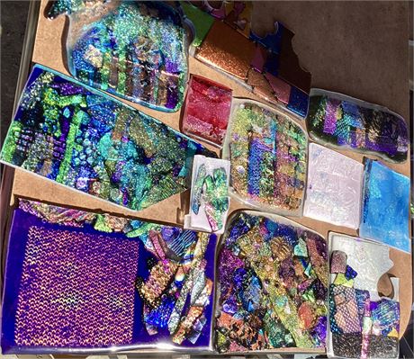 Fused Dichroic Plates/Slabs - Ready To Cut And Shape