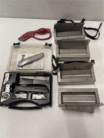 Nice Utility Knife Set & Shingle Roof Nail Caddys