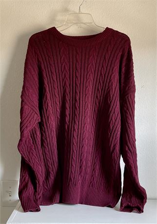 Mens Gant Sweater Burgundy Size Large