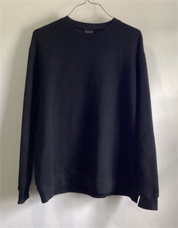 Mens Black Cheetah Sweatshirt Size Large