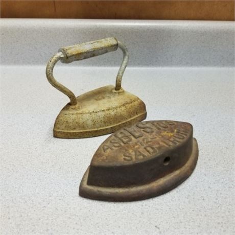 2  Antique Sad Irons