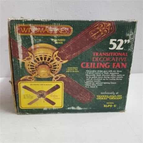 NIB Ceiling Fan - 52"