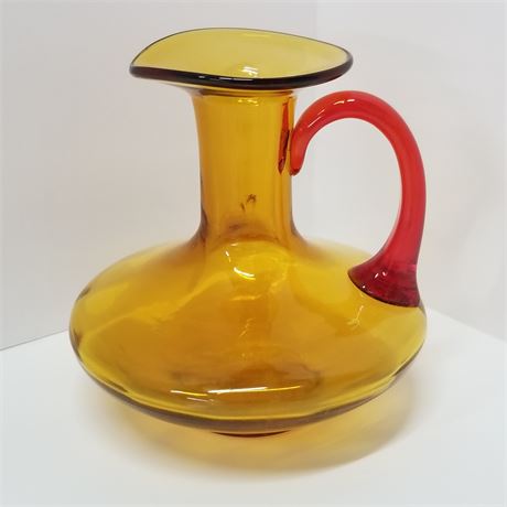 Vintage 1930's Small Amberina Decanter