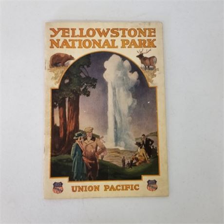 1922 Antique Yellowstone National Park Union Pacific Magazine - Copyright 1922