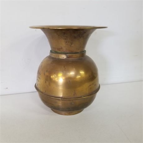 Antique Brass Spittoon - Pullman Silver Palar Car Co.