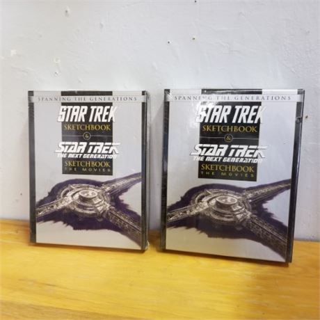 NIB Star Trek Sketch Book Pair
