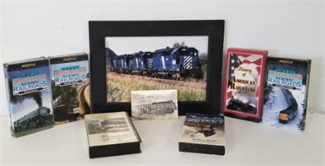 Railroading Pic/VHS Tapes /Vintage Post Card