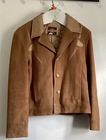 Womens Western Style Suede Jacket - Size Medium