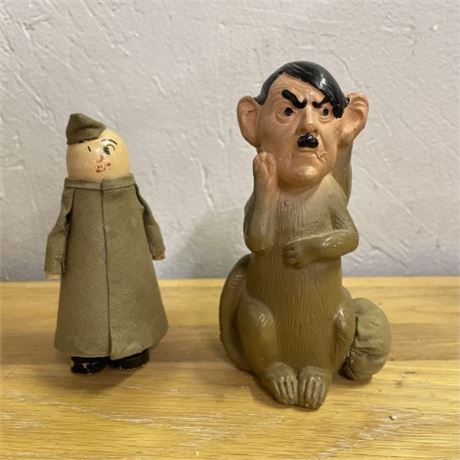 Rare 3rd Reich/Japan Emperor & GI Figurines