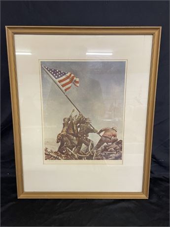 Vintage U.S. Marine Corp Framed Print...21x26
