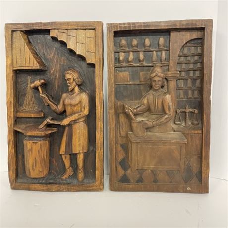 Relief Carvings from Single Piece of Wood...10x16