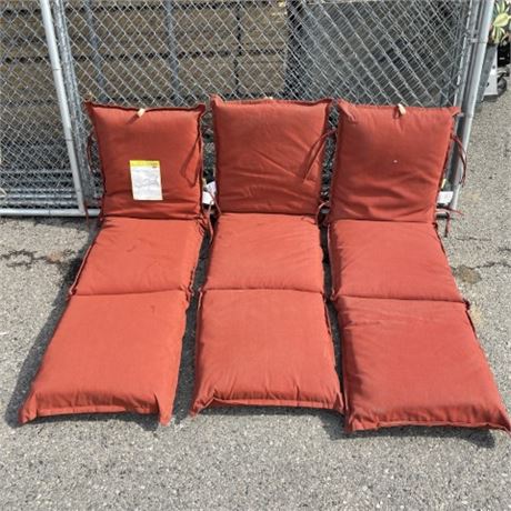 3 Outdoor Chaise Cushions