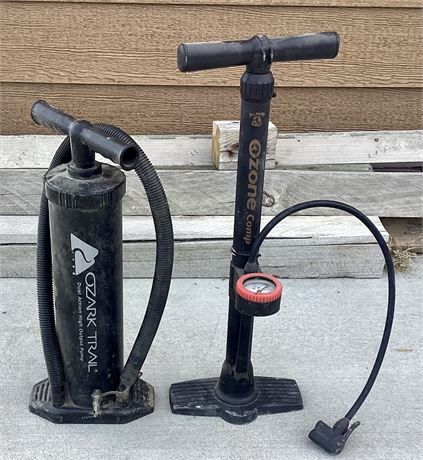 Bicycle Pump With Gauge and Air Pump for Inflatables