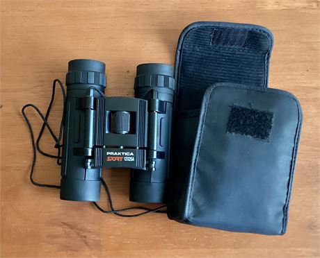 Compact (Pocket Size) Binoculars - Praktika Sport 12 x 25 With Case