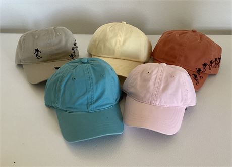 10 Baseball Caps, 100% Cotton