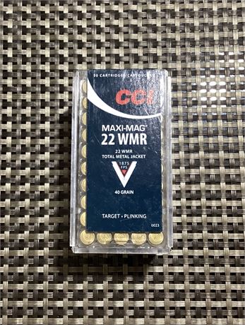 CCI 22 WMR Maxi-Mag 50 Rounds