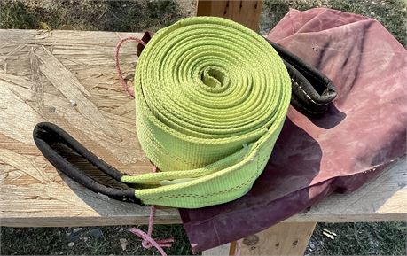 GRIP Heavy Duty Tow Strap - 30 Feet, Rated At 20,000 Pounds