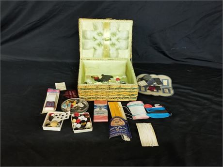 Vintage Sewing Box + Extras!