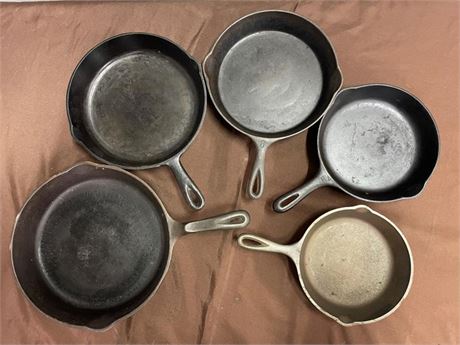 Cast Iron Skillet Set - 8"-12"