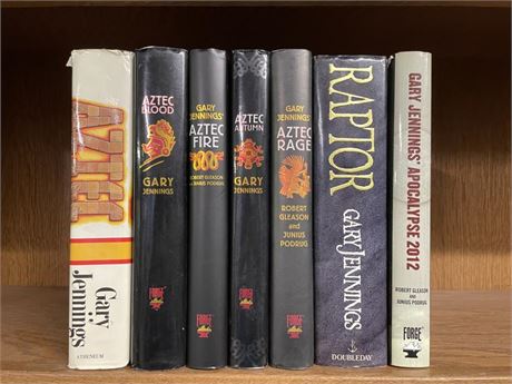 Assorted Gary Jennings Hard Back Books