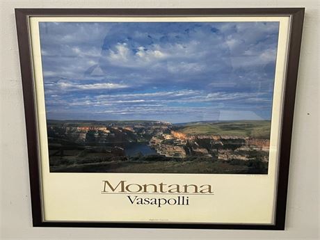 Framed Big Horn Canyon Print by: Vaspolli - 19x29