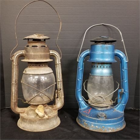 Antique Lantern Pair