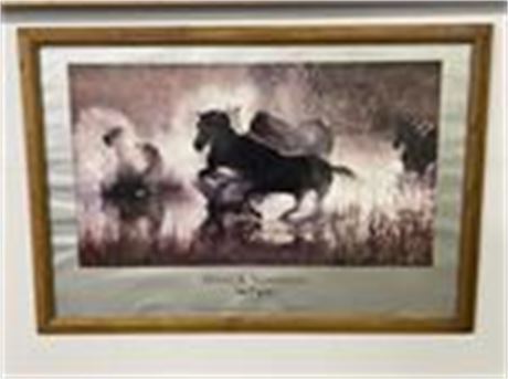 Framed David R. Stoecklein Horse Photo Print - 39x26