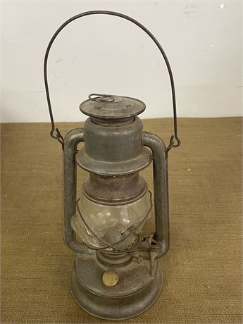 Vintage Lantern - glass broken - 15"