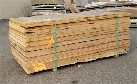 1/2"& 3/4"x4'x8' Plywood and Pressboard Sheets - 67pcs.