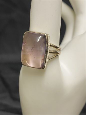 Sterling Pink Stone Size 9