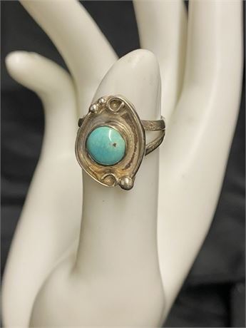 Sterling & Turquoise Size 8