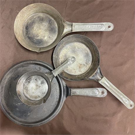 Vintage Savory Fry Pan Set - 6"-11"