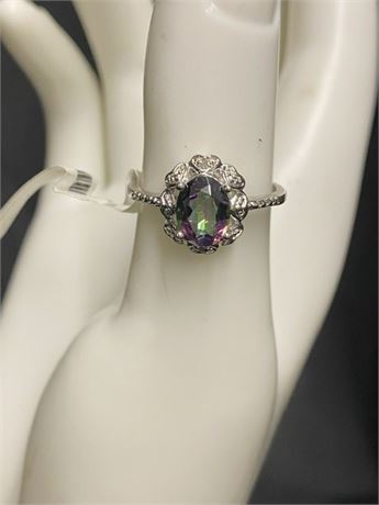 NWT Sterling Mystic Gemstone Size 7.25