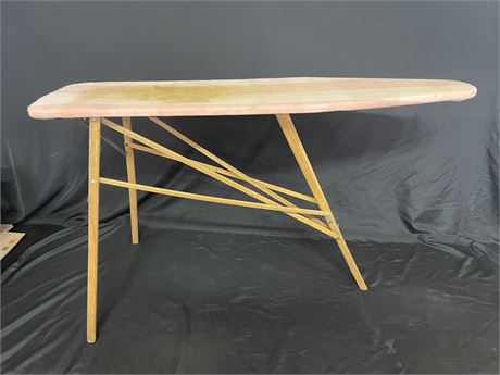 Small Vintage Wood Ironing Board - 54x14x33