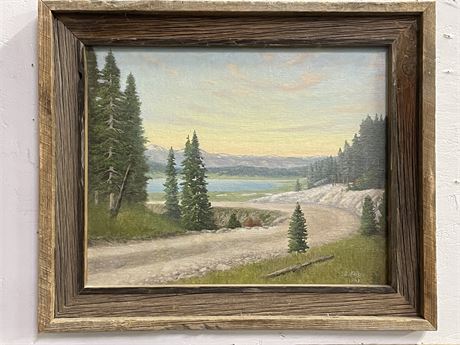 Framed 1948 Original Oil Painting By: JB Nielsen - 25x21