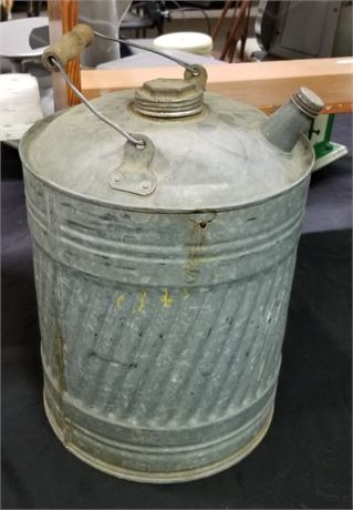 Vintage Galvanized Fluid Can