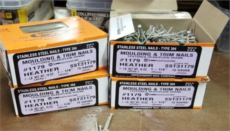 1 - ¼" Molding Nails (Heather) 4 - 1lb Boxes