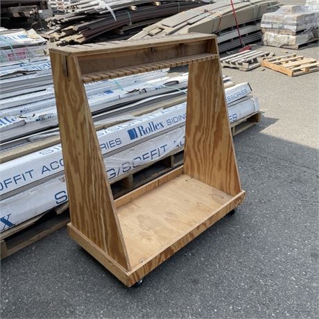 Rolling Wood Working Clamp Rack - 39x21x45