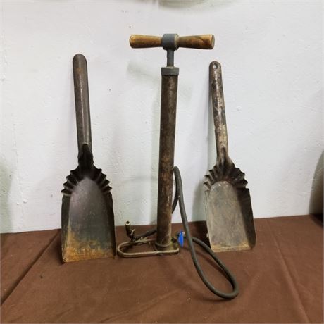 Antique Air Pump & Fire Tenders