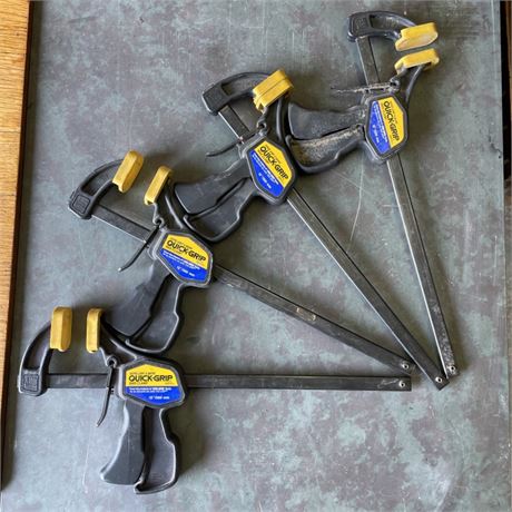 4 12" Quik Grip Bar Clamps