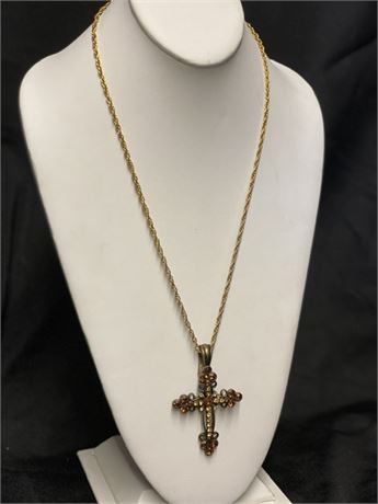 Cross Long Necklace