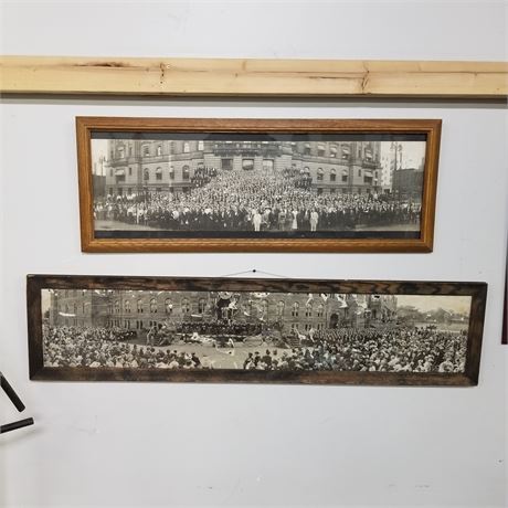 Framed Vintage George Town University Commencement Prints - 50x15