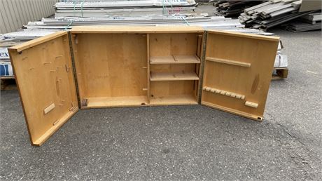 Custom Wood Workers Cabinet - 42x13x30