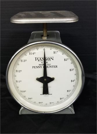 Vintage Hanson Penny Counter Scale