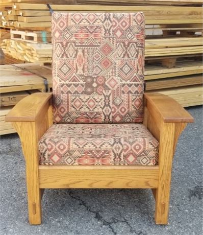 Mission Style Oak Chair- 34x36x40